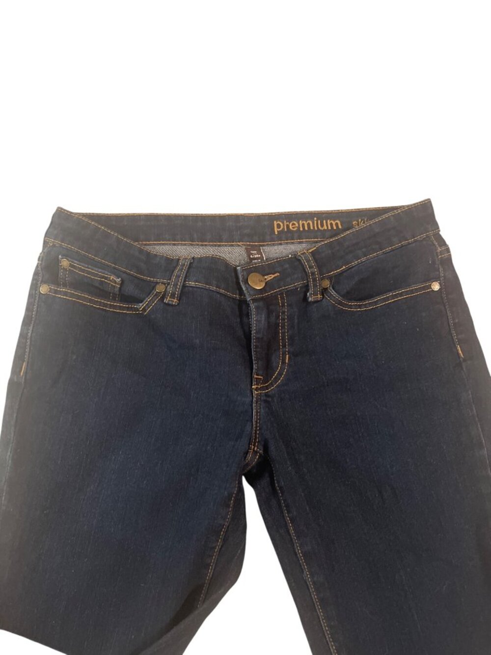 Gap Premium Skinny Jeans Dark Wash Denim Size 6 / 28R - Picture 3 of 4